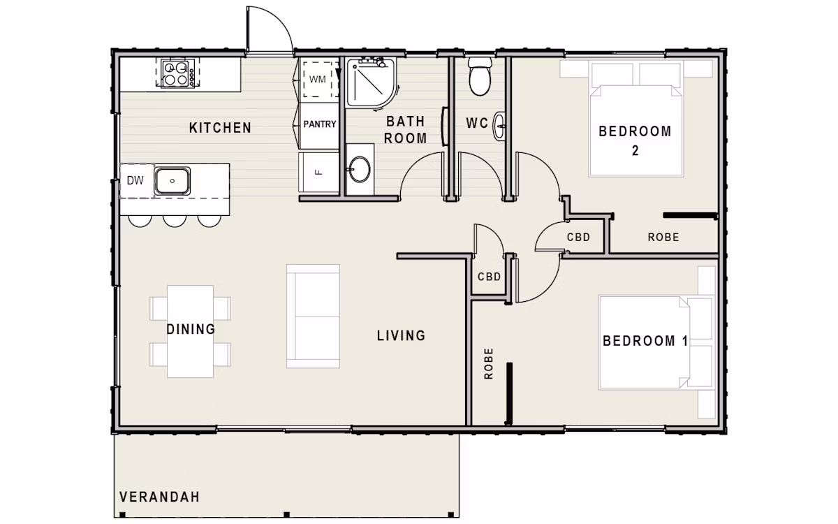 Plan 2 floor plan
